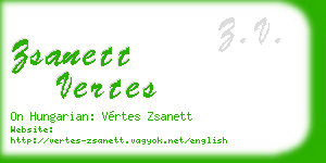 zsanett vertes business card