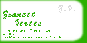 zsanett vertes business card